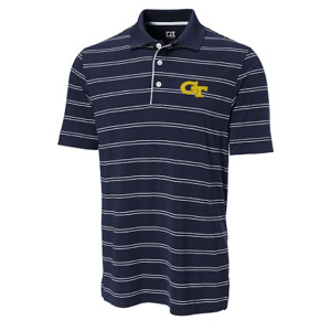 Georgia Tech Yellow Jackets CB DryTec Hawthorne Stripe - Navy Blue